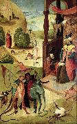 Heronymus Bosch Saint James and the magician Hermogenes oil